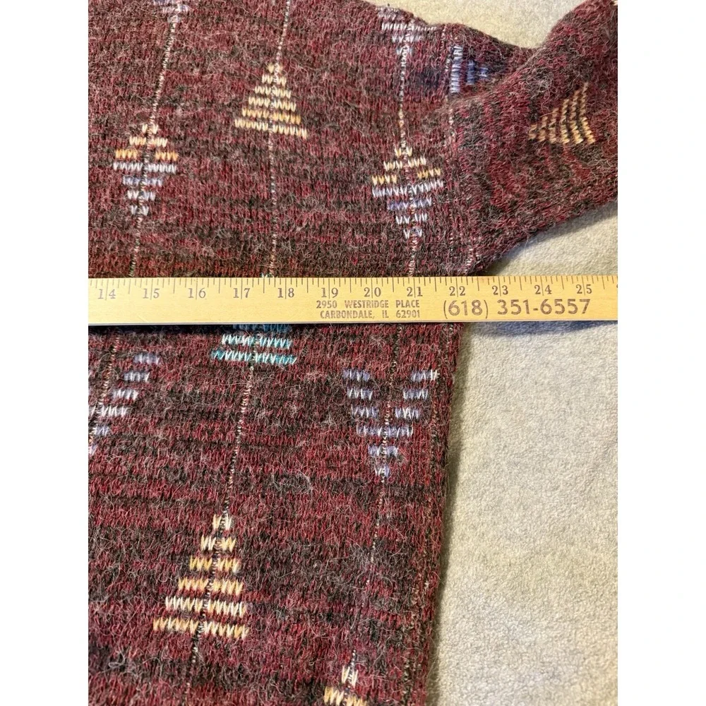 Vintage McGregor USA Geometric Southhwest Sweater Men's M Maroon Grandpacore